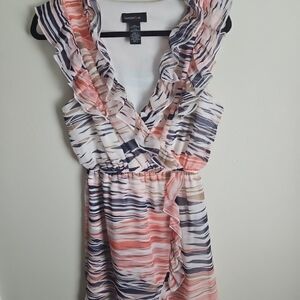 Teeze Me Multicolor Ruffle Dress